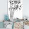 Designart - Vintage Monochrome Bamboo - Traditional Canvas Wall Art Print